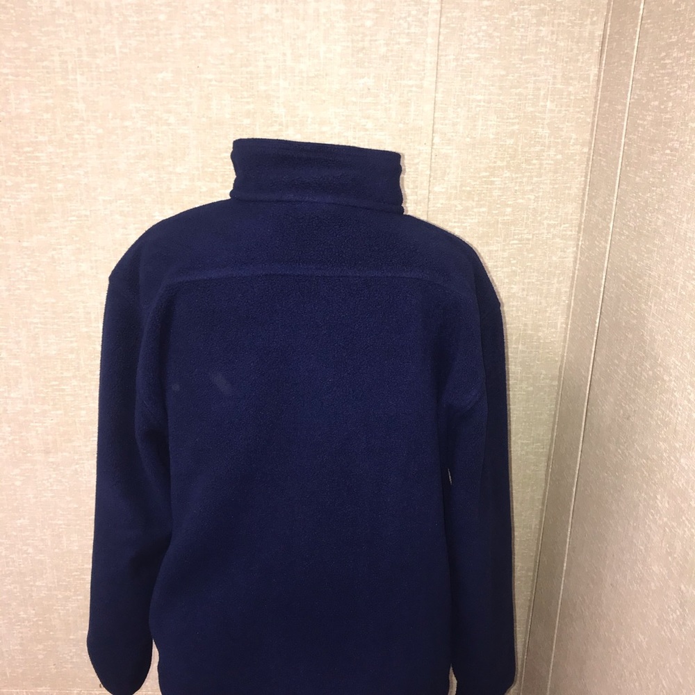 L.L.Bean Men Blue Fleece Coat Jacket size XL TALL USA - Picture 4 of 7